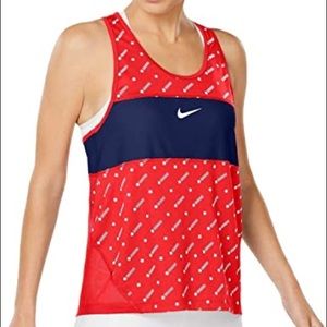 Nike Women’s Red, White & Blue Miler Tank Size M